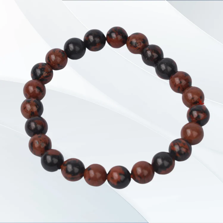    Natural Mahogany Obsidian Bracelet